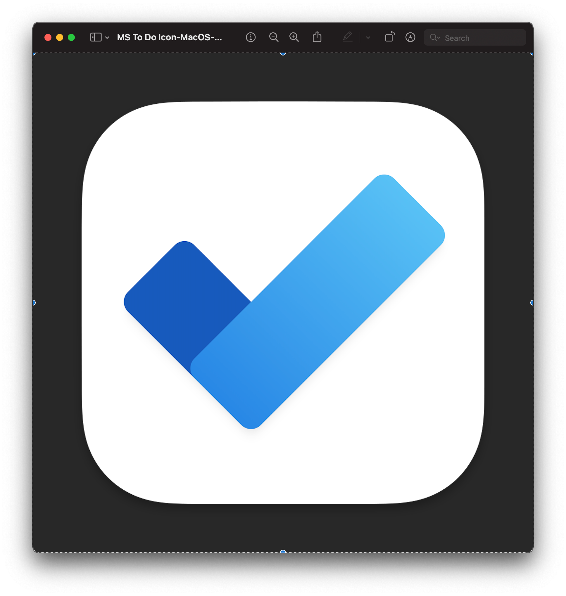 How to replace the Microsoft To Do App Icon on macOS